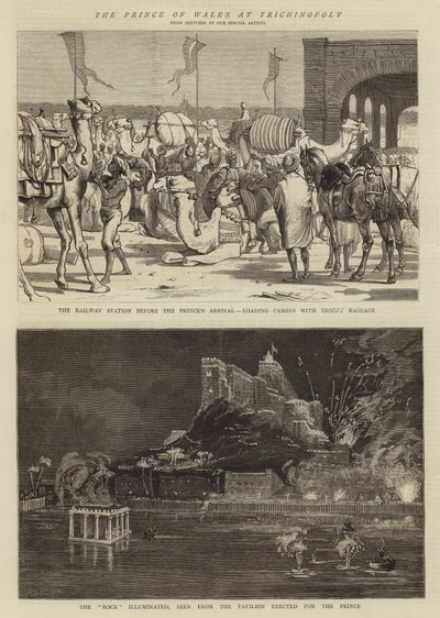 The Prince of Wales in Trichinopoly by Alfred Chantrey Corbould